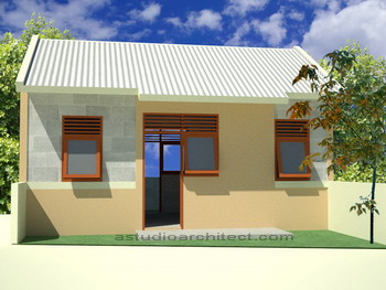 Desain Rumah Bagus on Desain Rumah Gratis  Rumah Kecil Dengan Bahan Batako   Arsitektur