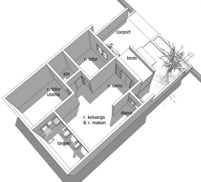 Rumah Minimalislantai on Rumah Gaya Minimalis Di Lahan 7x12m   Arsitektur Rumah Tinggal Dan