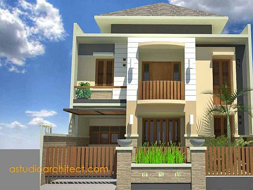 pagar depan rumah | Exterior design, House styles, House plans